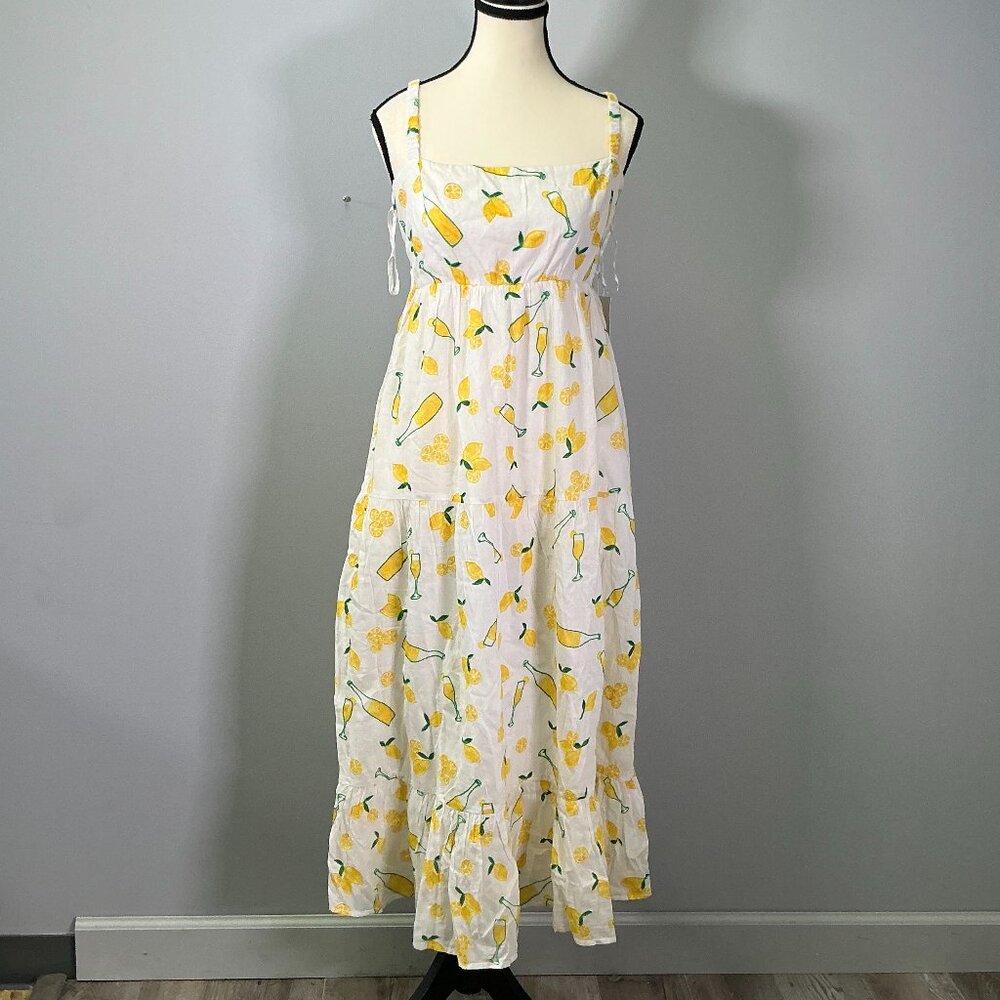 Show Me Your Mumu Summer Fling Women's Size L Limoncello MIDI Dress NWT